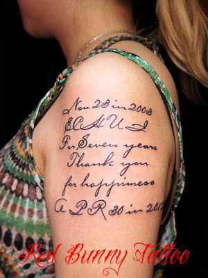 ^gD[ tattoo  letter